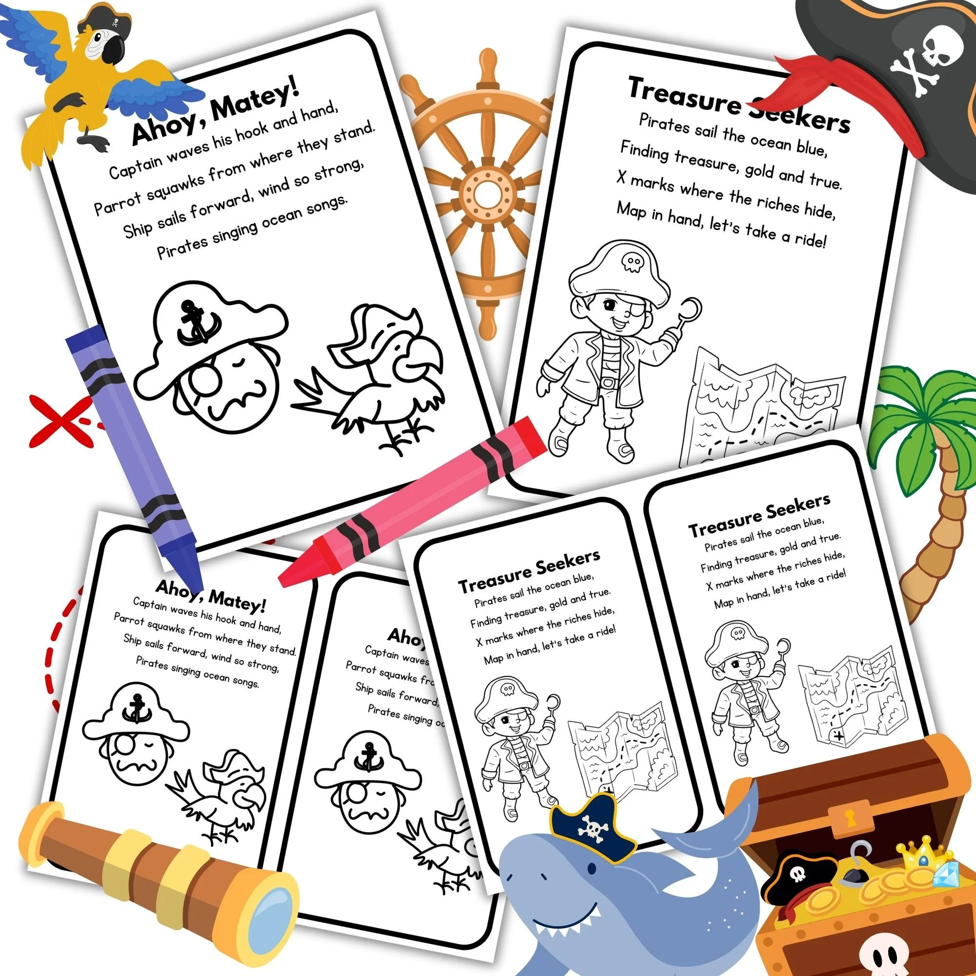 Color & Poem- Pirates