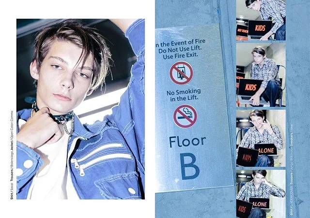 Editorial work 【Floor B-oy】for @bullettmagazine 🙋🏻&zwj;♂️✨
.
.
.
.
#production @studio_dot_comme 
#artdirection @x_2_y 
#photography @franiese 
#photographyassistant @adasun__ 
#styling @xiaoyu__chen 
#grooming @laimakesup 
#modeling @whathappenedt