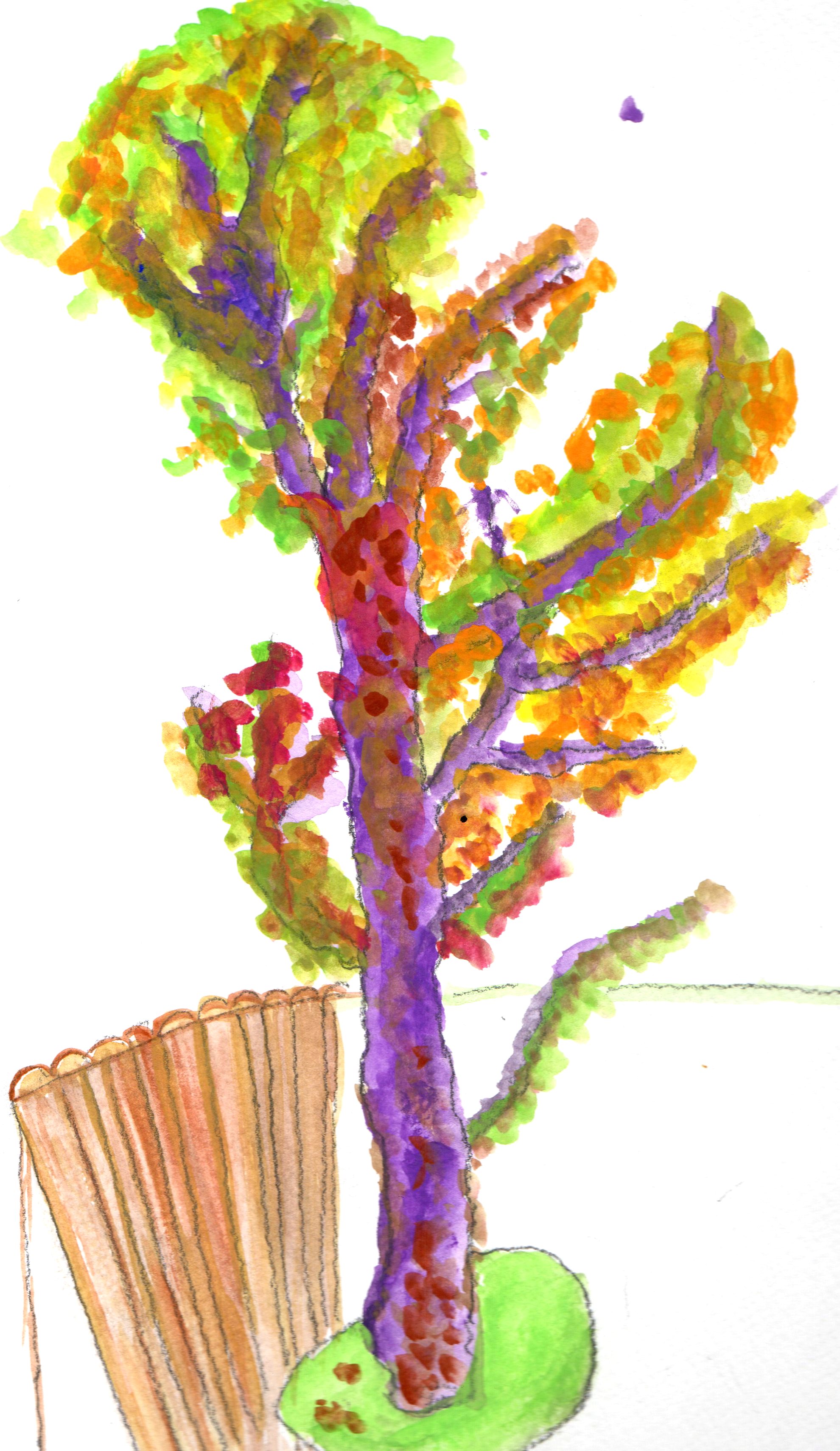 A Warm Fall Day by Frank This was a fierce man, who was not afraid to use force to accomplish a goal. Interestingly enough, painting became the opportunity for him to soften. He'd often ask for input or help to integrate a certain sh