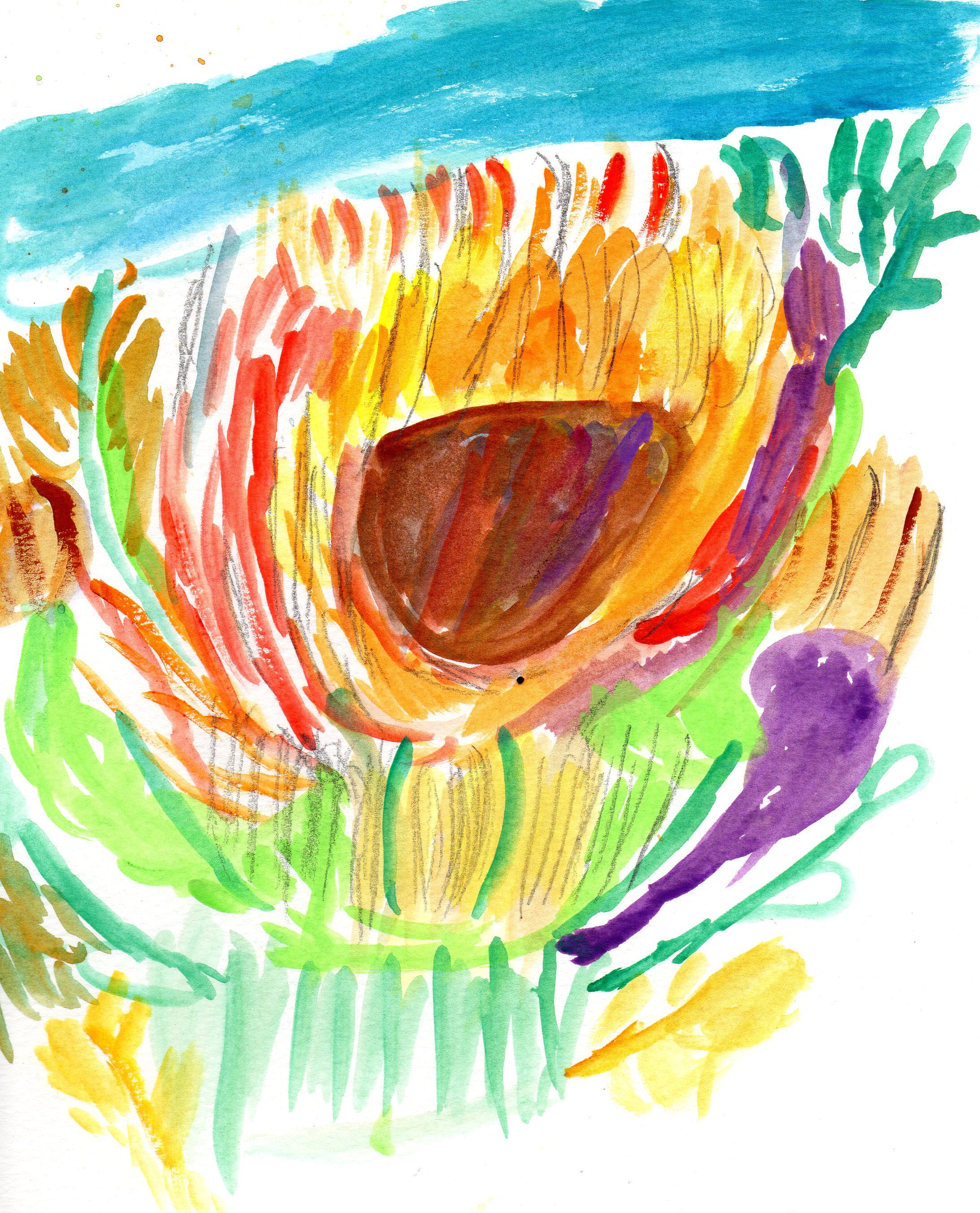 Sunflowers in August by Jean Powell This lady was the most humble woman I've worked with through the years. She developed a close friendship with another resident, who lived in the apartment next to her. It was really sweet how they ca