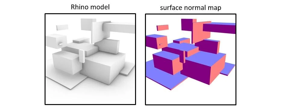 Using a Rhino Environment to Train a Surface-Normal Prediction Model in Pix2PixHD