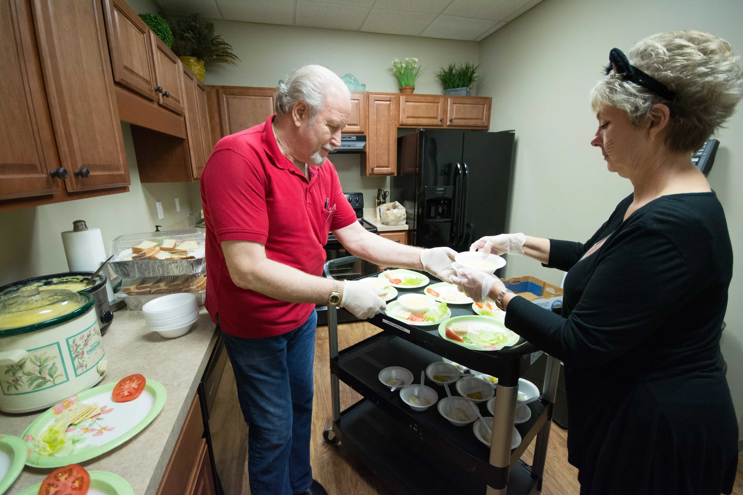 Preparing lunch for DayBreak