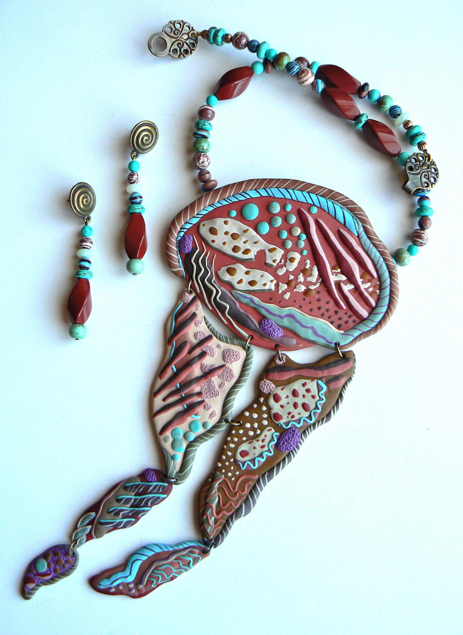 Neckpiece and Earring Set