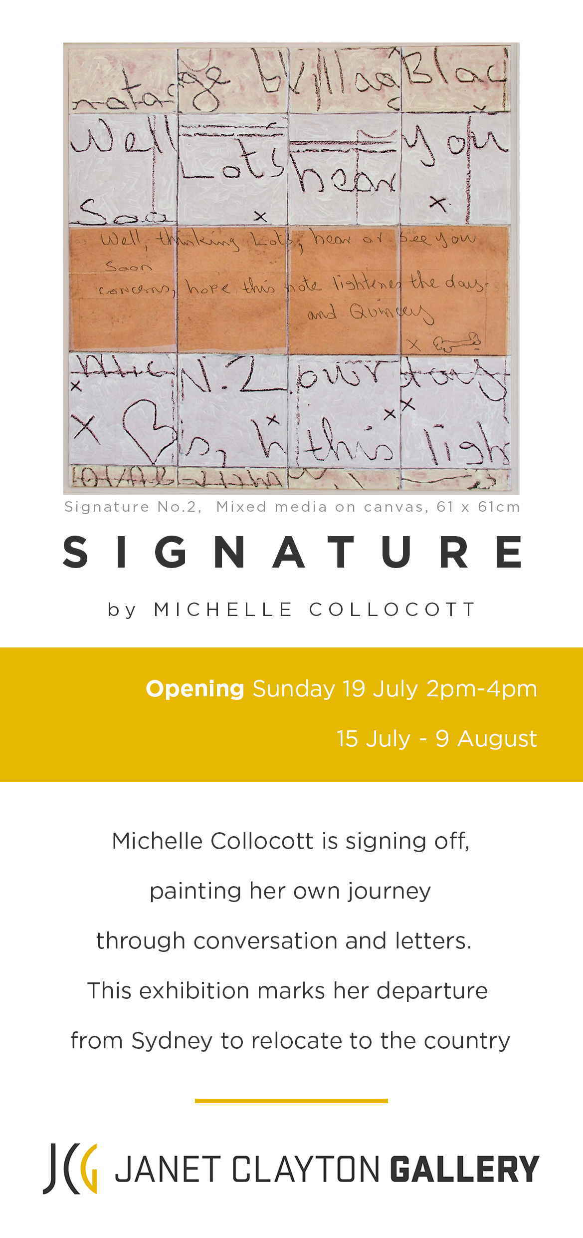 Signature by Michelle Collocott