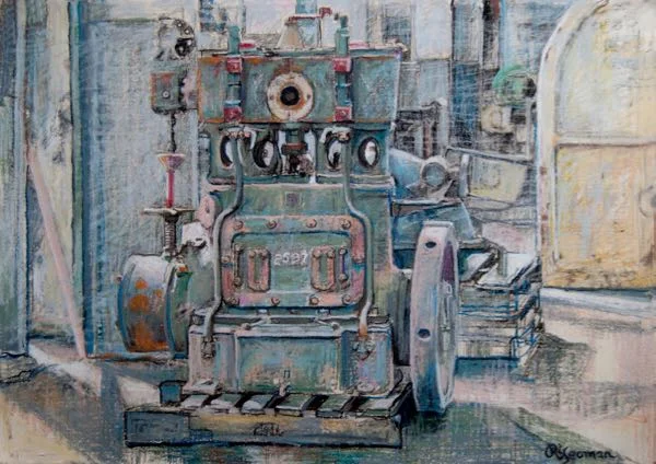 Cockatoo Island Machine by Robyn Yeoman