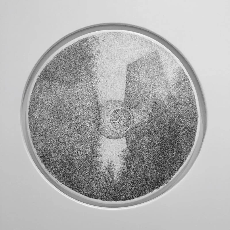 Tie Fighter in Landscape