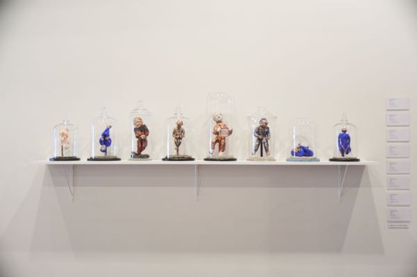 Archer_Suzanne_Installation of Three Women went to China Exhibition_Muswellbrook Regional Arts Centre_2016.jpg