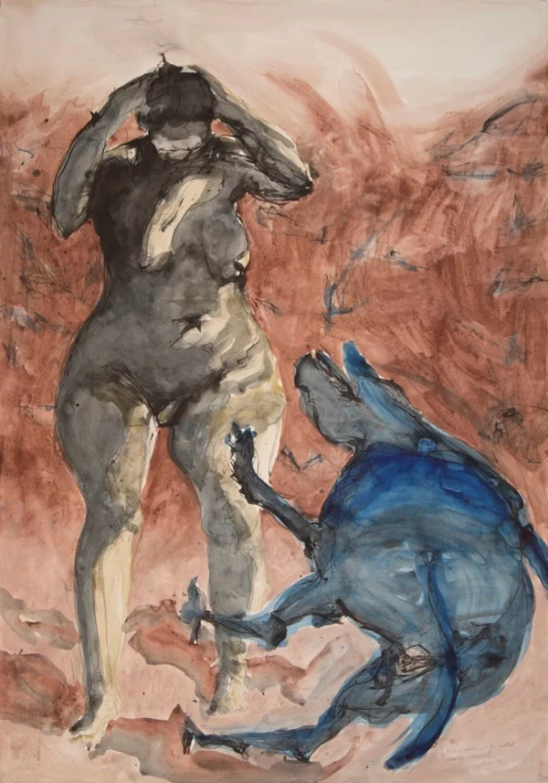 The Land Woman and the Pulled Street Dog