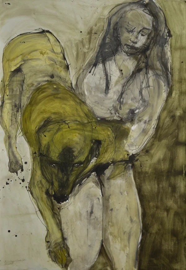 Two Dogs and Isabella Foster