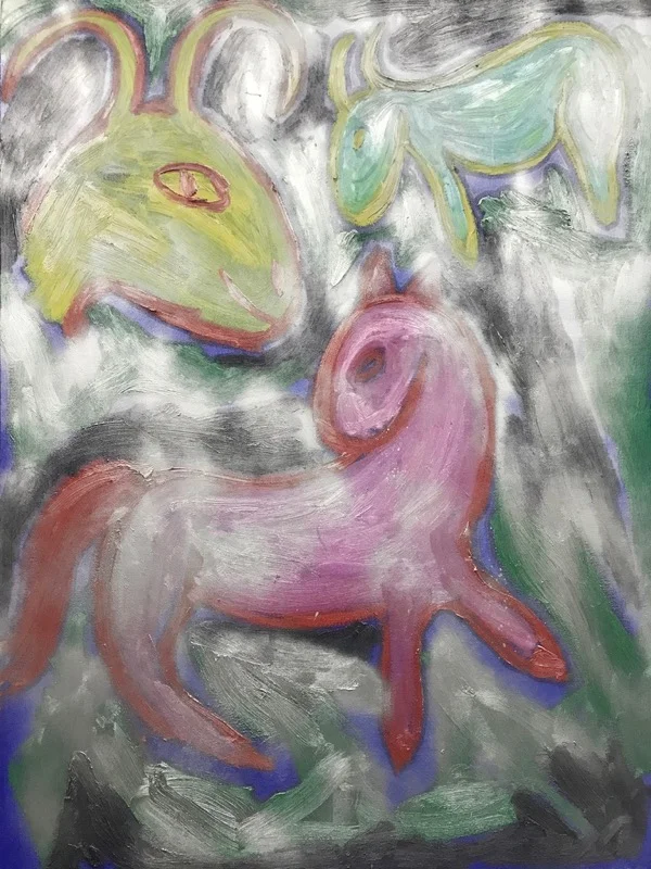 Goats In Silver Mist