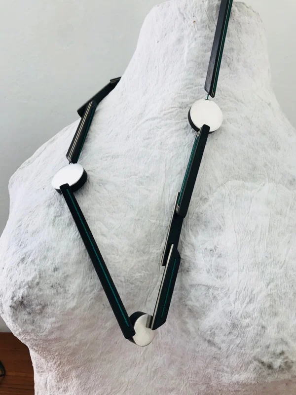 Ebony and silver jewellery