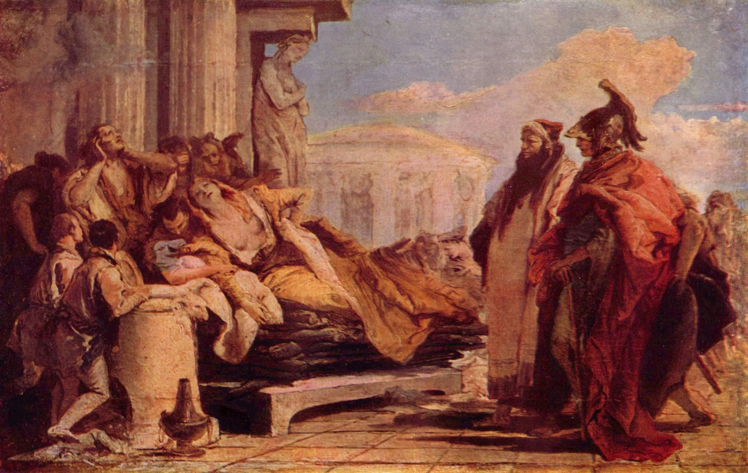 The Death of Dido by Giovanni Battista Tiepolo. Courtesy of Wikimedia Commons.