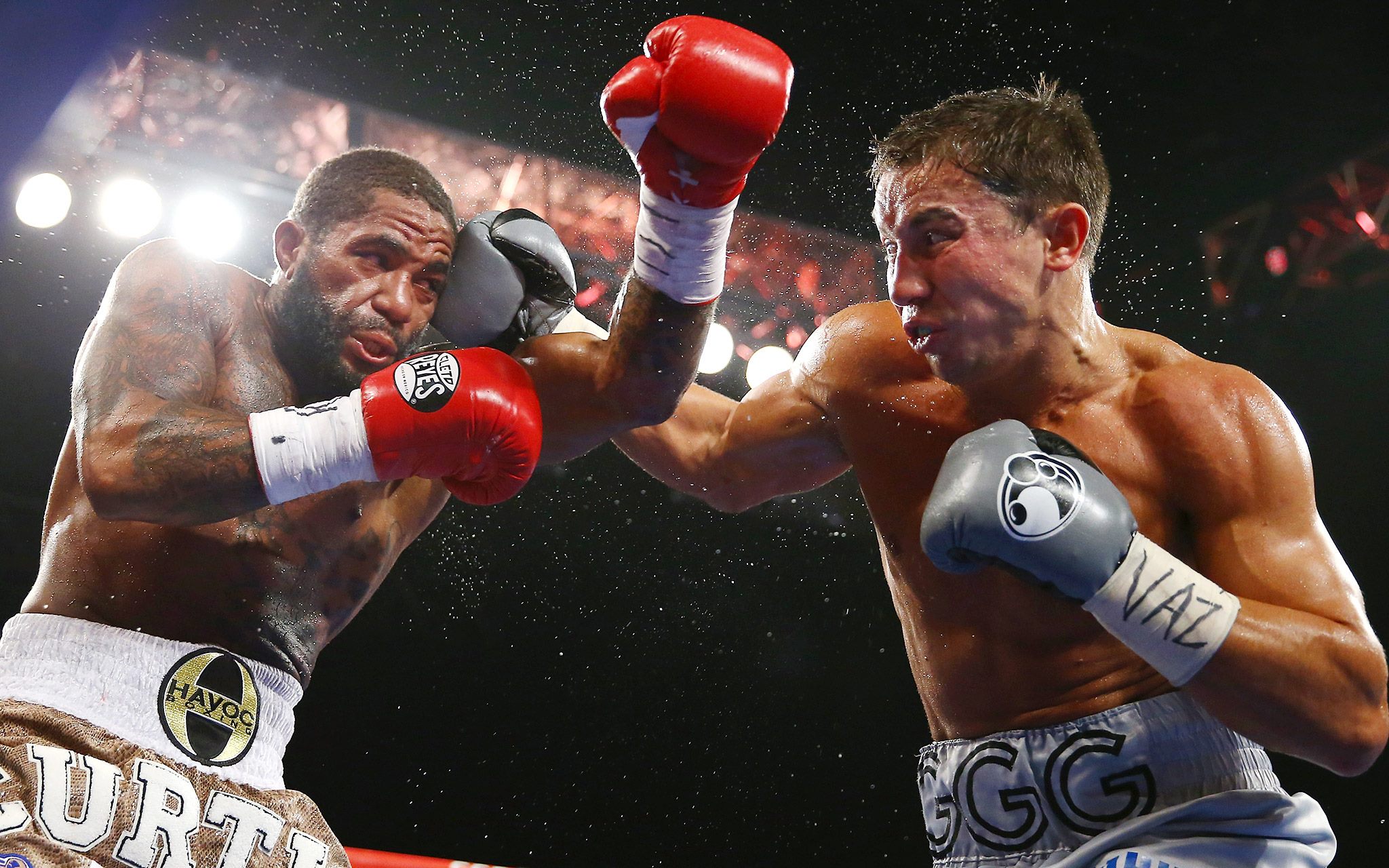 Gennady Golovkin, pictured right