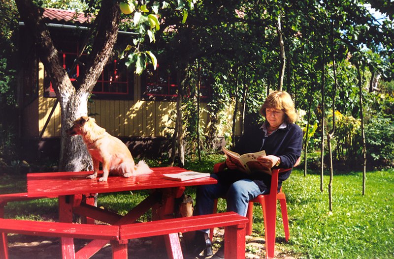 Alexievich at her country home near Minsk in 2002, courtesy of the author's website.
