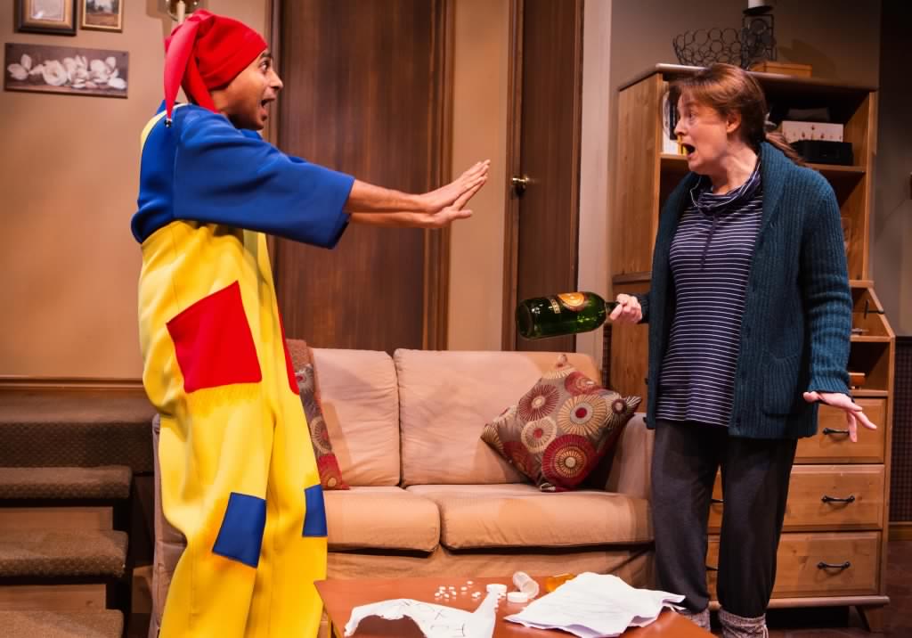 Anand Rajaram and Sarah Dodd in Mustard at Tarragon Theatre