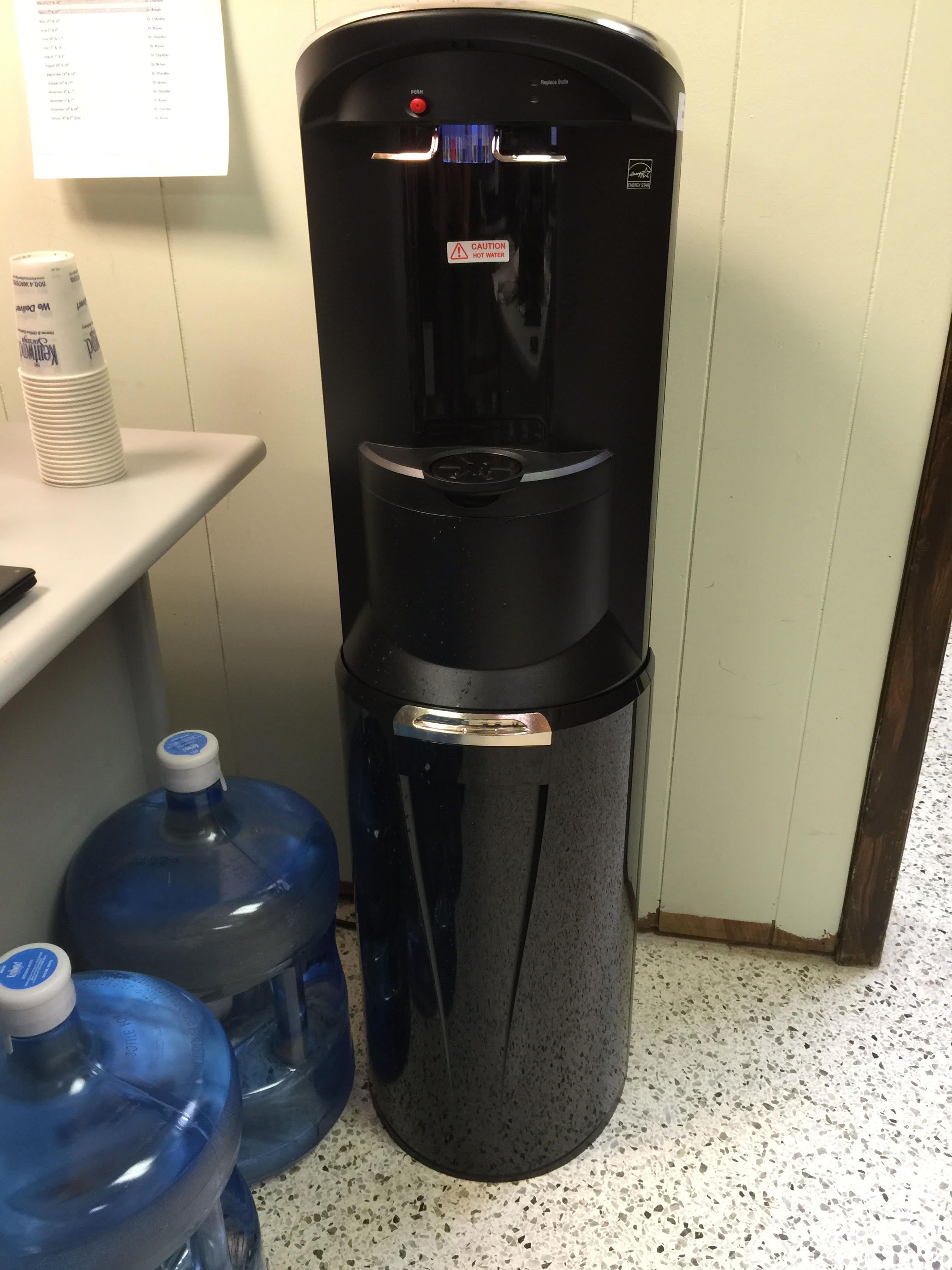 Fresh cool water for the staff.