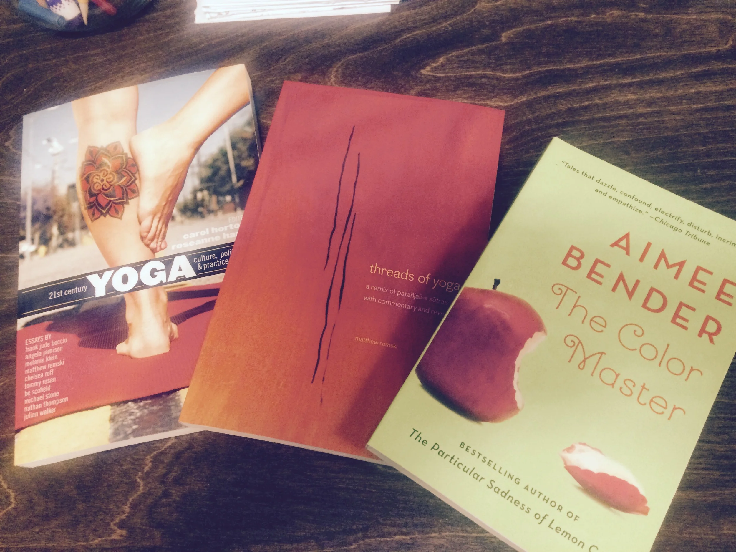 Mmm, I am so looking forward to reading these books on my upcoming vacation. Some good storytelling and some deep thinking. I'll have to work hard not to tunnel through them, but to slow down and enjoy.