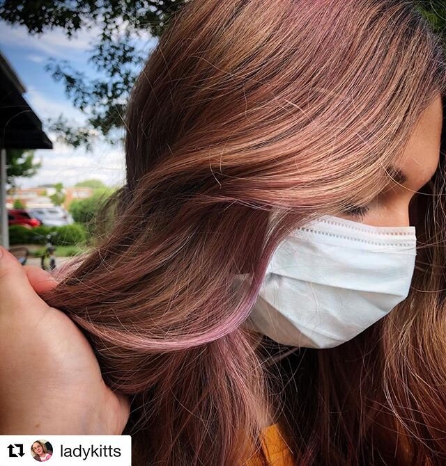 #Repost @ladykitts with @get_repost
・・・
Finally back in the salon making dreams come true *Tom Haverford jingle* June is booked but I&rsquo;m still working tirelessly to help you all get back on track! Feel free to send me a DM if you have any concer
