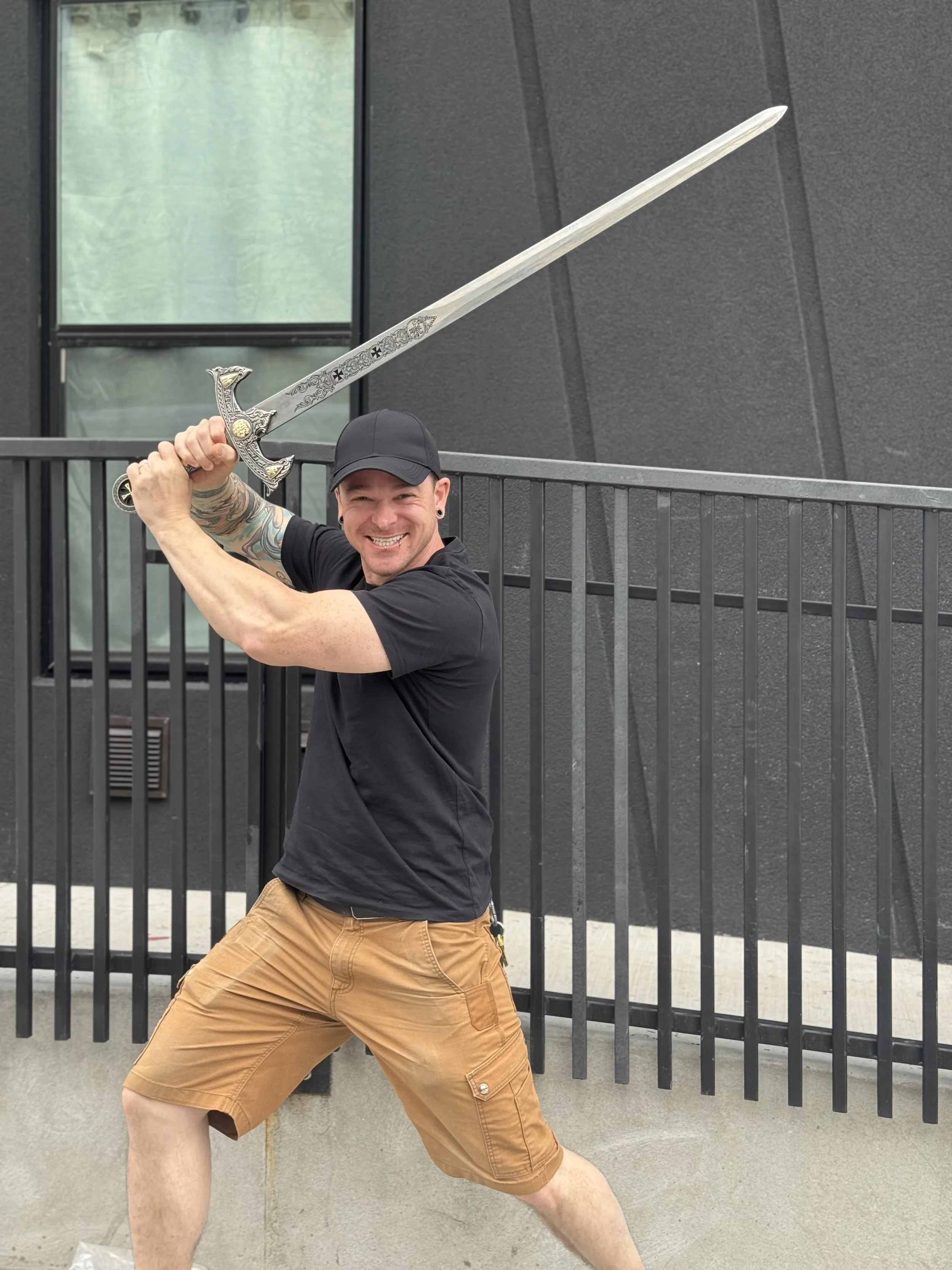  Obligatory giant sword photo. 