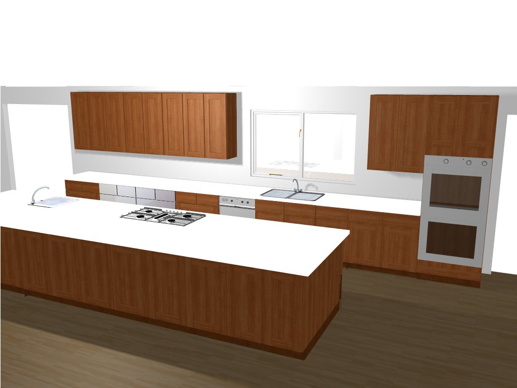 3D View Kitchen C