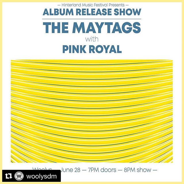 V v excited to be supporting our good friends @themaytags, just up the road from us in Des Moines, as they get ready to release what is sure to be another stellar album. Check them out, show them some love, and we&rsquo;ll see all you beautiful peopl