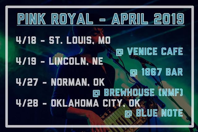 Hitting the road in a few weeks to play some tunes with some of our good pals around the region, and excited to make more friends and see new faces! 
4/18 @ Venice Cafe (STL) w/ Brother Francis &amp; the Soul Tones
4/19 @ 1867 Bar (Lincoln, NE) w/ Th