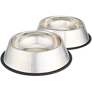 Amazon Basics Stainless Steel Dog Bowl (set of 2)