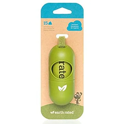 Earth Rated Dispenser with Dog Poop Bags