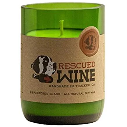 Rescued Wine Recycled Bottle Soy Wax Candles