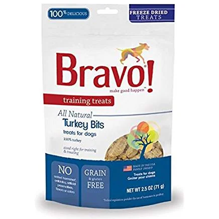 Bravo! Premium Freeze-Dried Training Treats for Dogs - Turkey