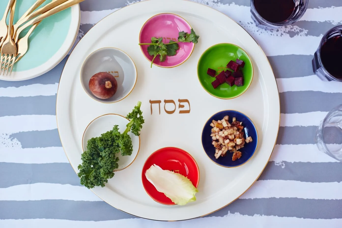 Assembling a Vegan Seder Plate for Passover