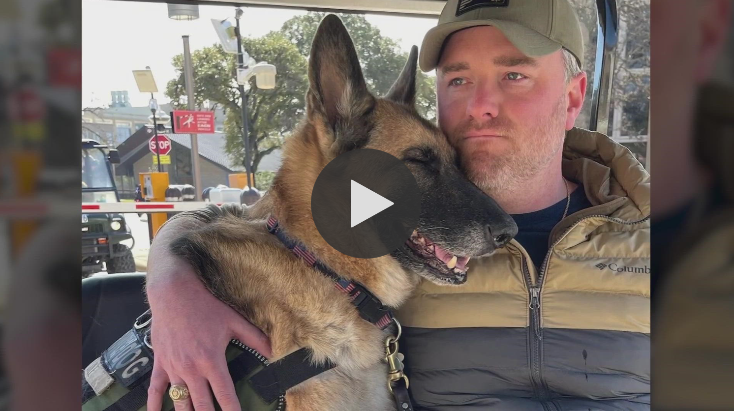 Military Service Dog Lauded on Final Flight