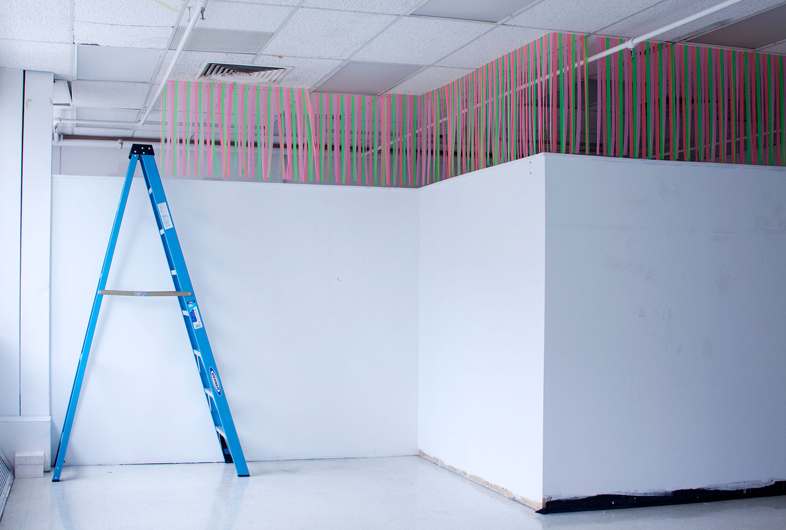 Soft Divider, 2015. Installation at SMU Meadows School of the Arts, Dallas, TX.