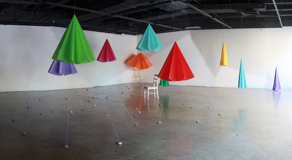 Canopy Room , 2014. Temporary installation in the Doolin Gallery at SMU Meadows School of the Arts, Dallas, TX.