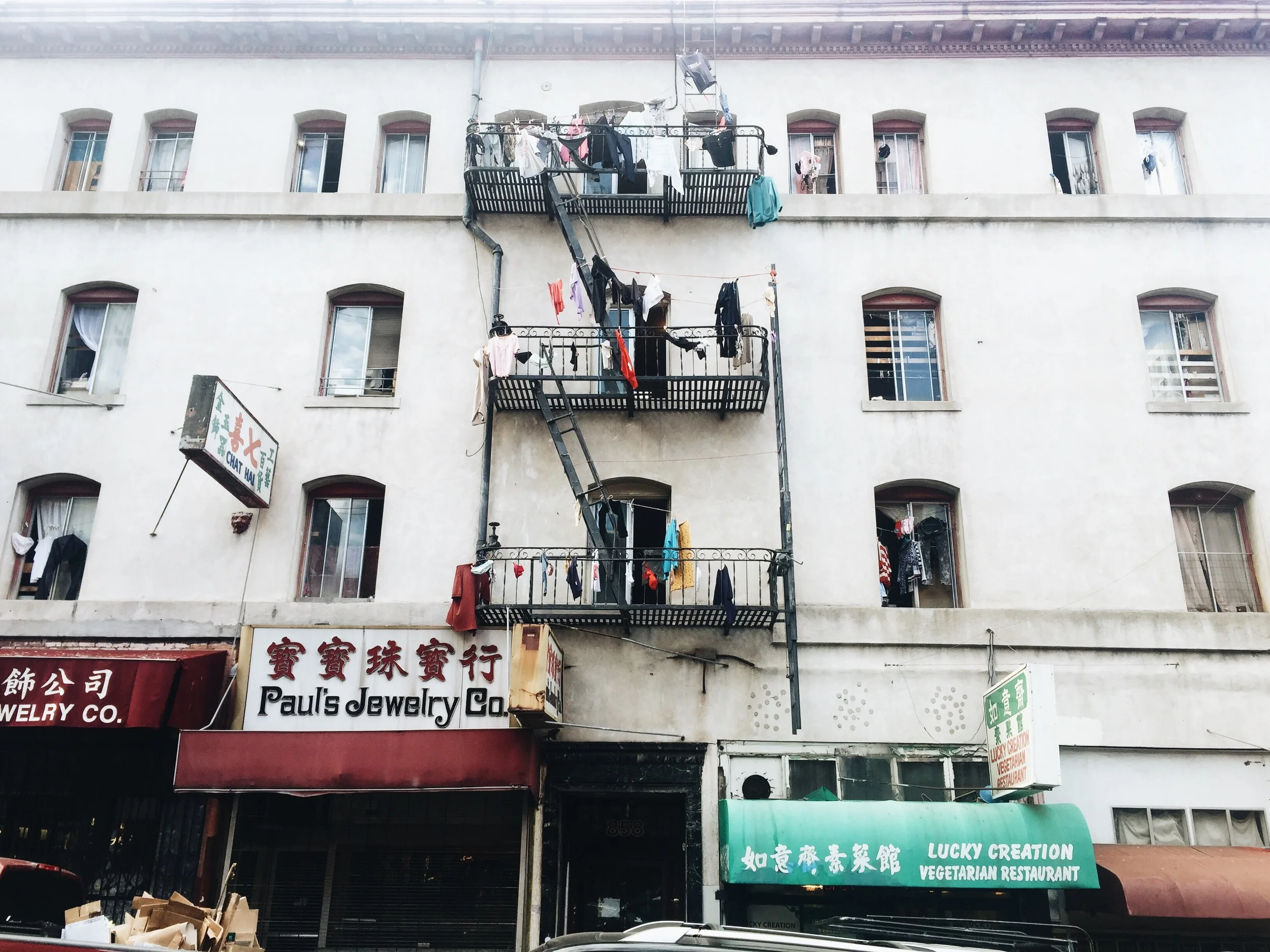 Looking up I'm Chinatown