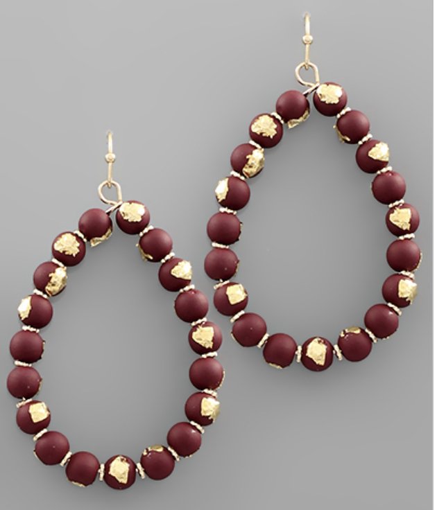 ANTICO Traditional Ethnic Fancy Maroon Color Diamond Studded Oxidised Chain  Drop Jhumki Earrings for Women and Girls/
