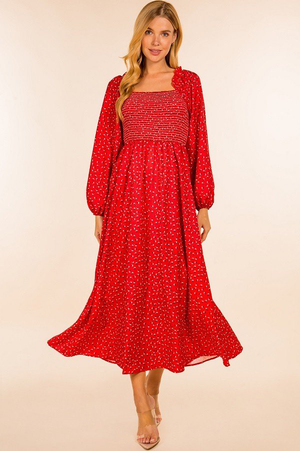 long sleeve fitted maxi dress