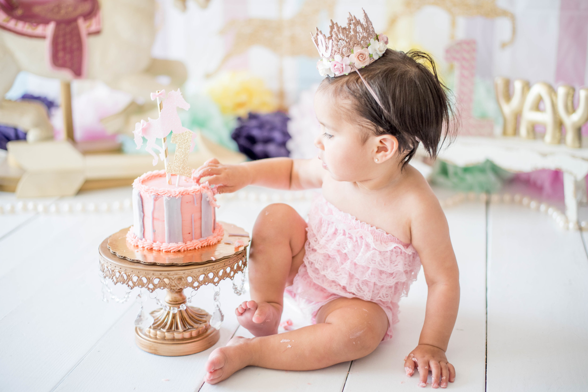 Carousel Cake Smash Photoshoot