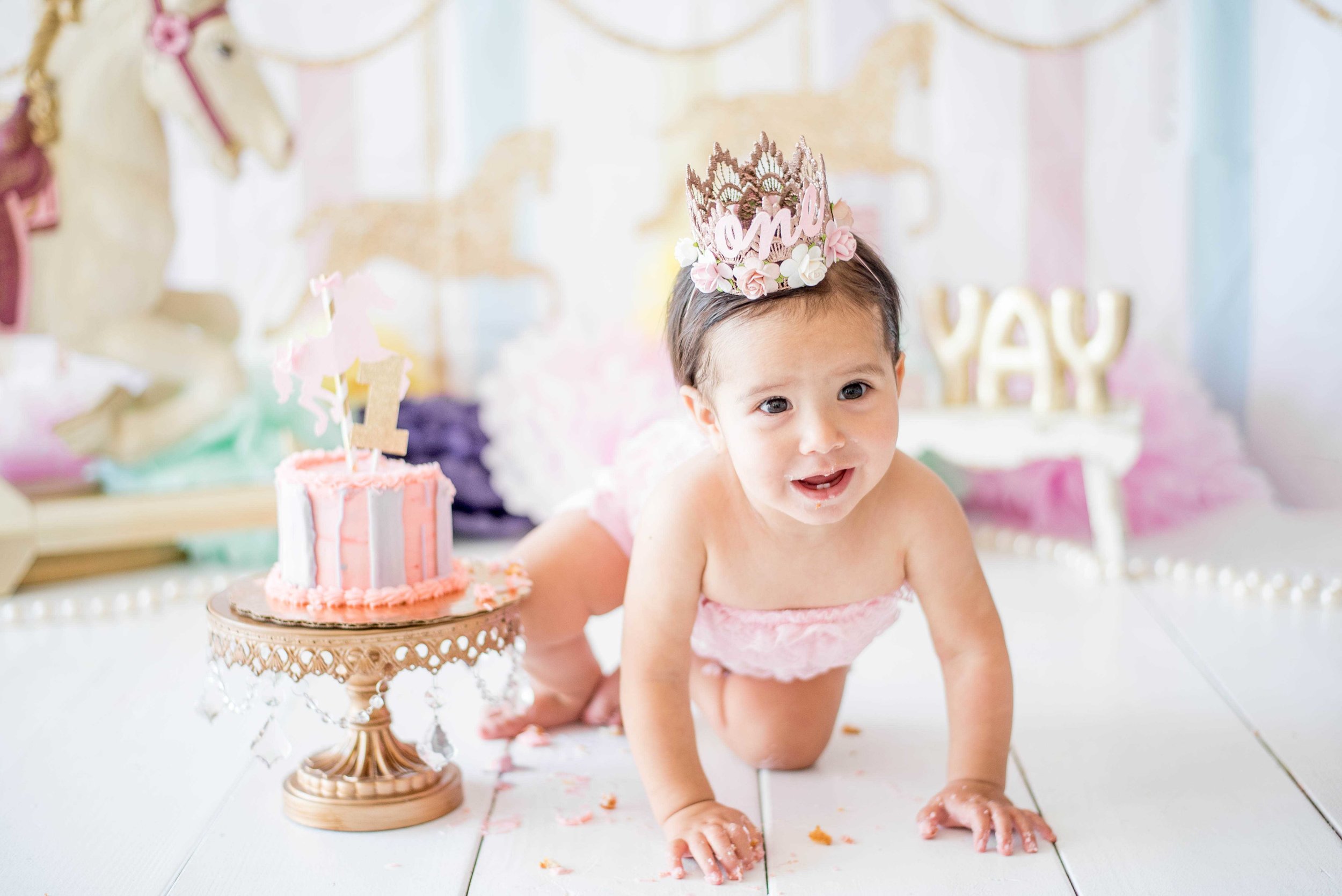 Carousel Cake Smash Photoshoot