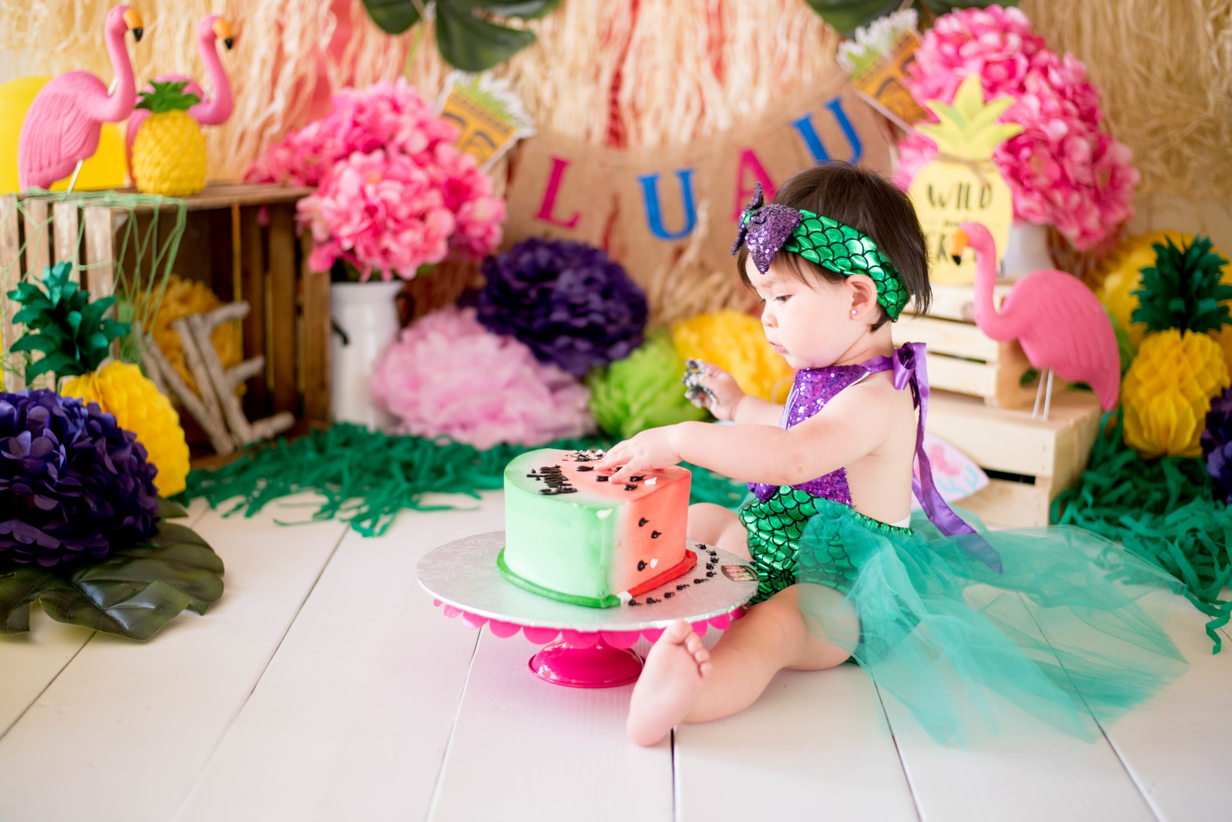 Tropical Mermaid Cake Smash