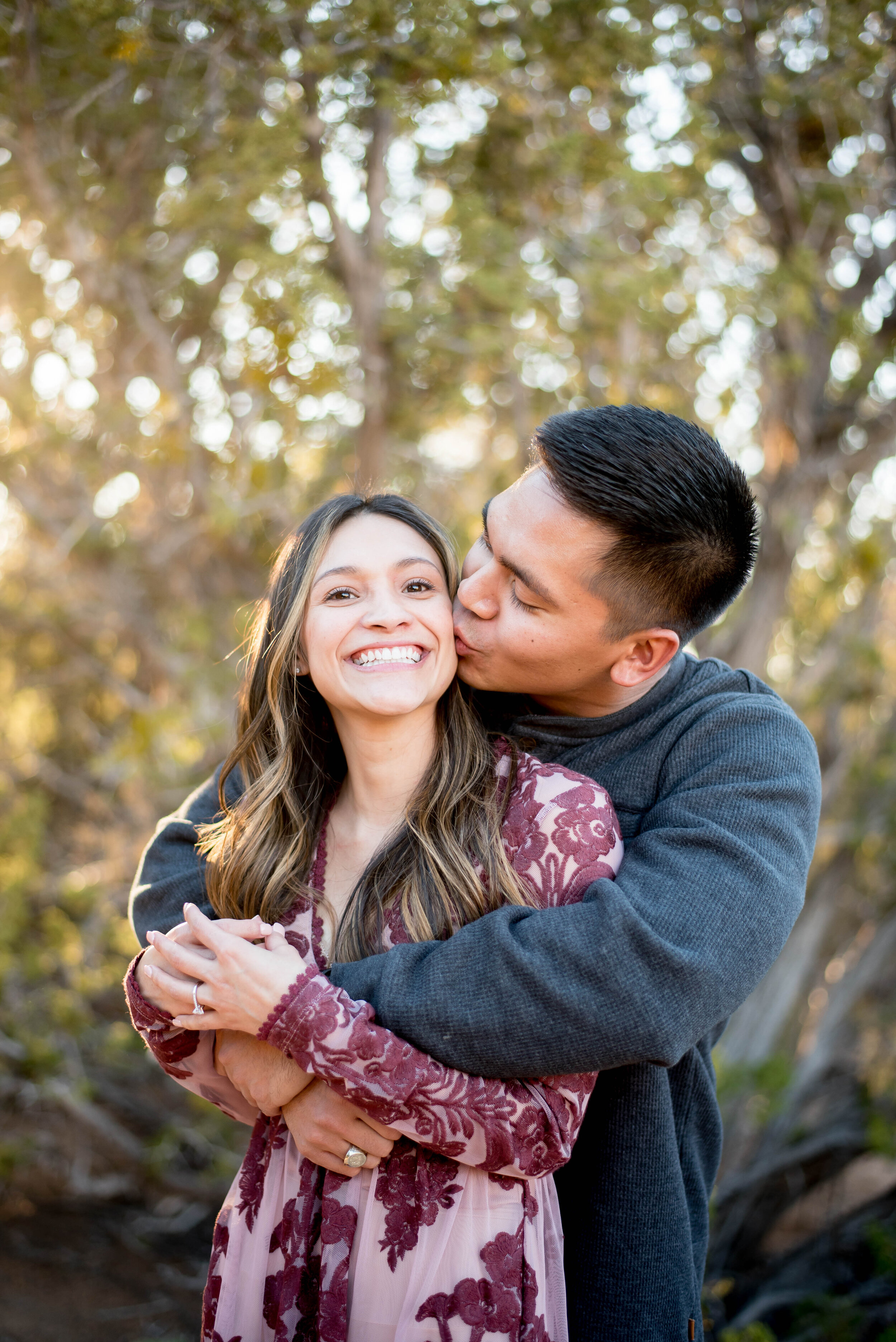 sunset engagement photographer new mexico