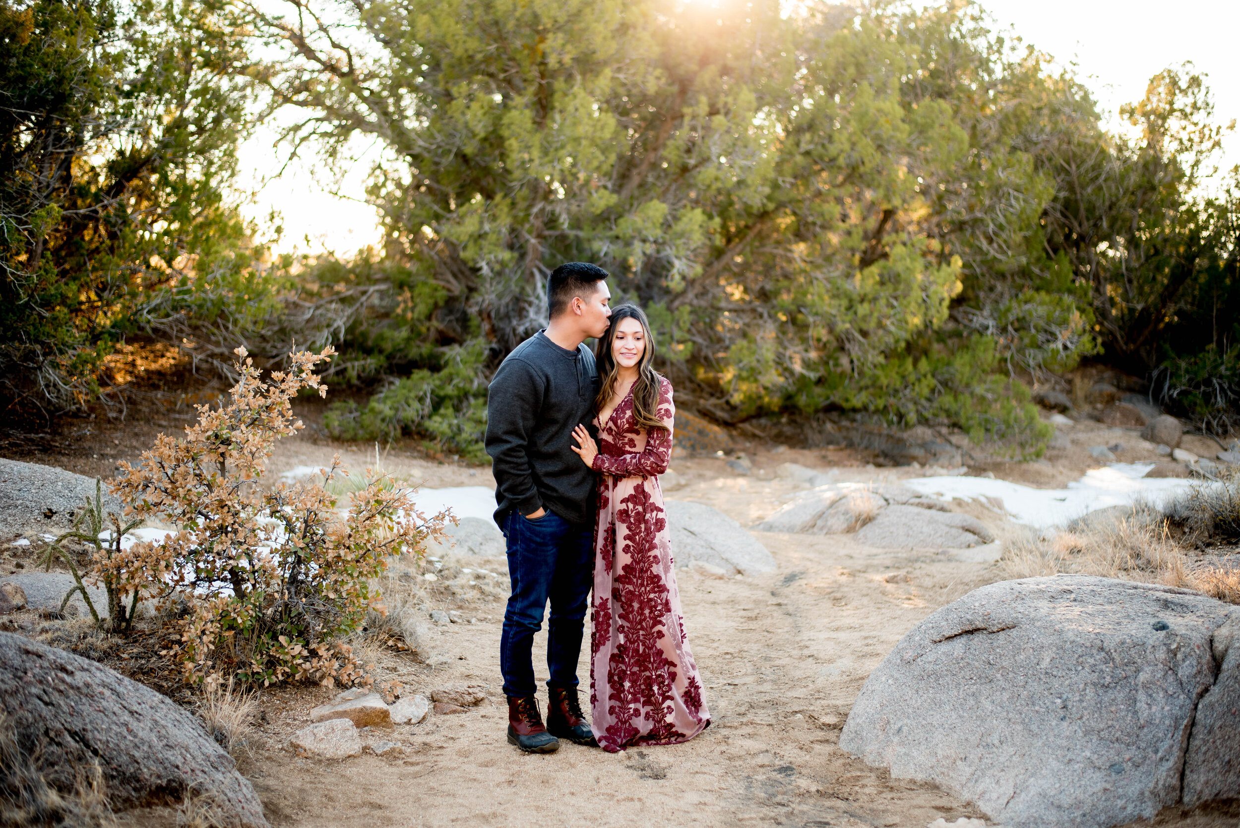 foothills engagement photo session santa fe nm