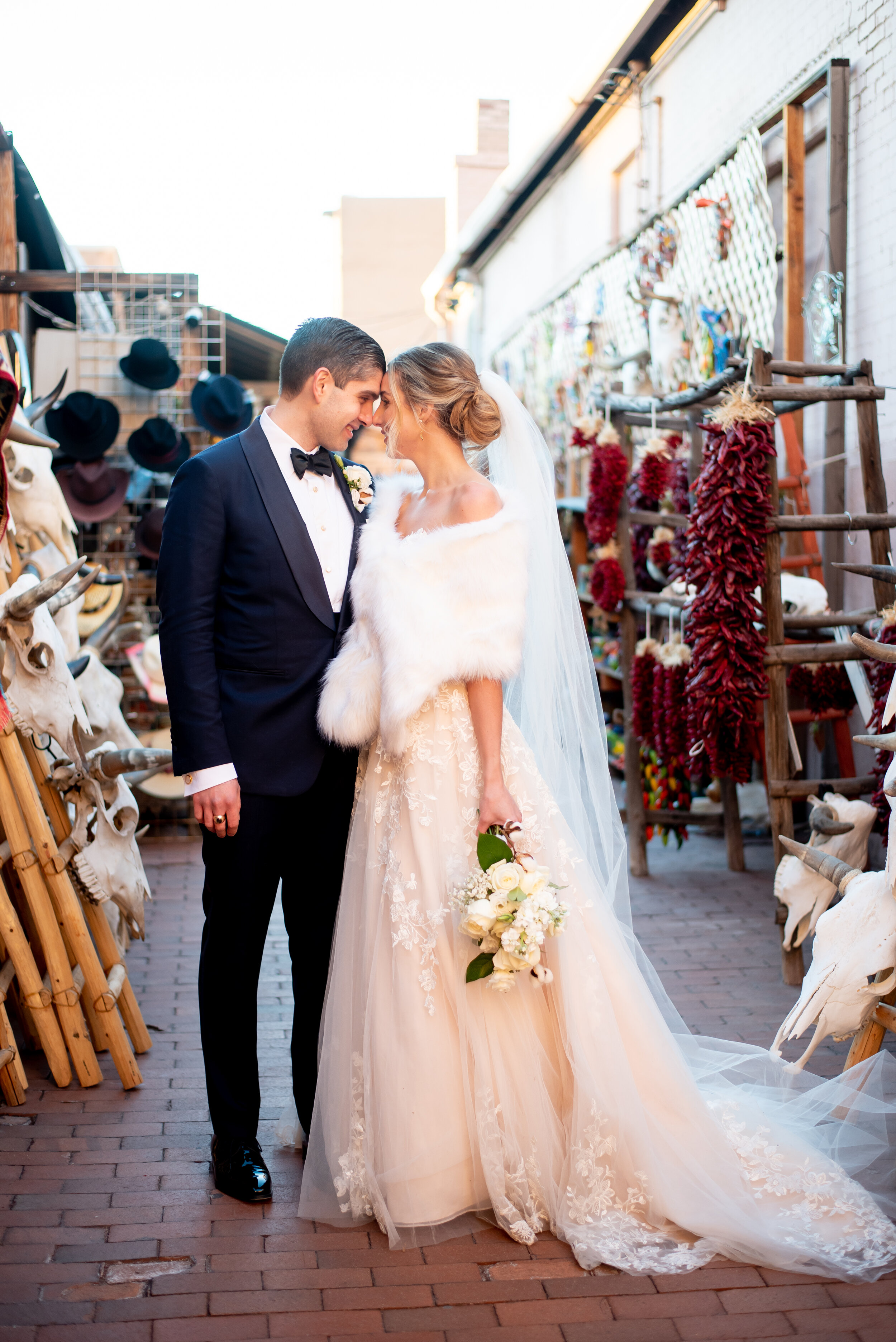 intimate winter wedding santa fe nm