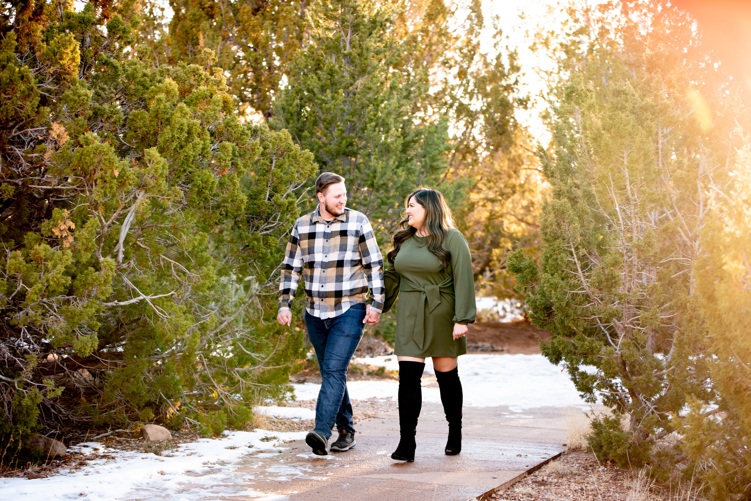 sunset engagement photography albuquerque nm