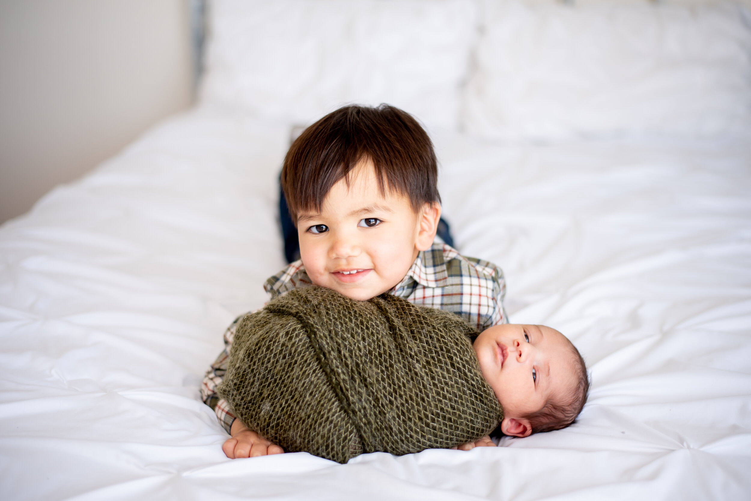 sibling newborn photo session santa fe nm