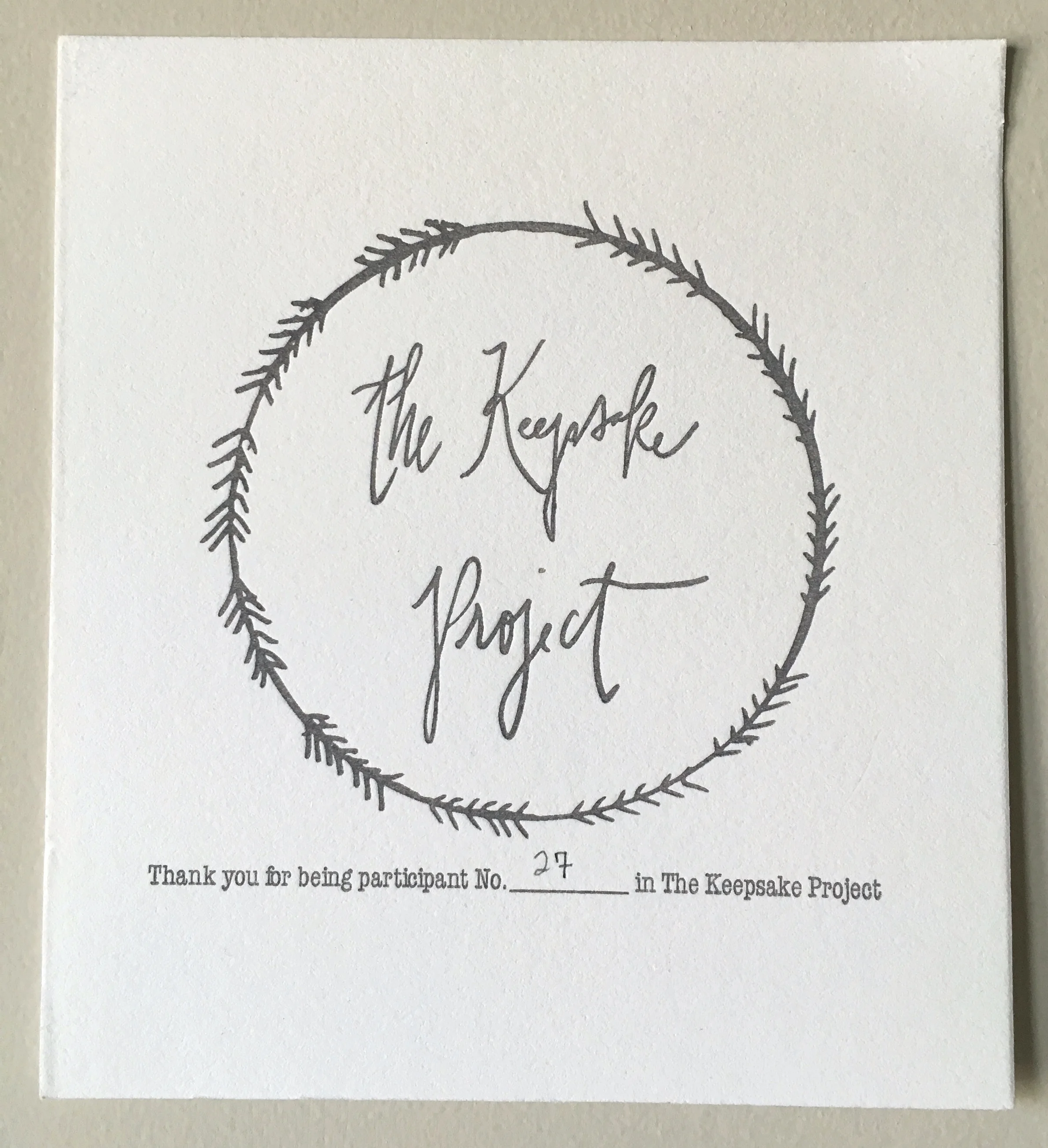 we were participant No. 27