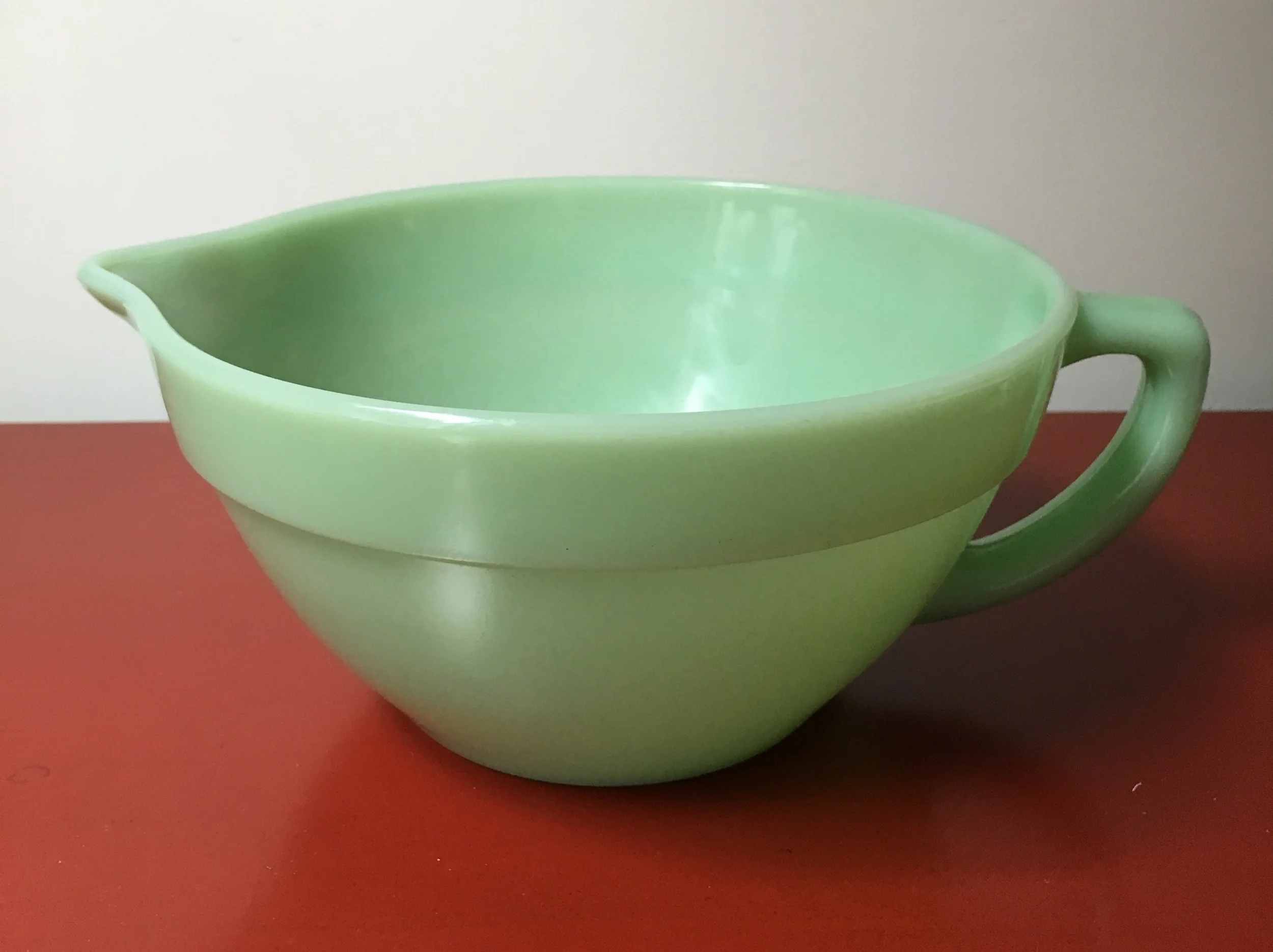 fire king jadeite batter bowl - heirloom