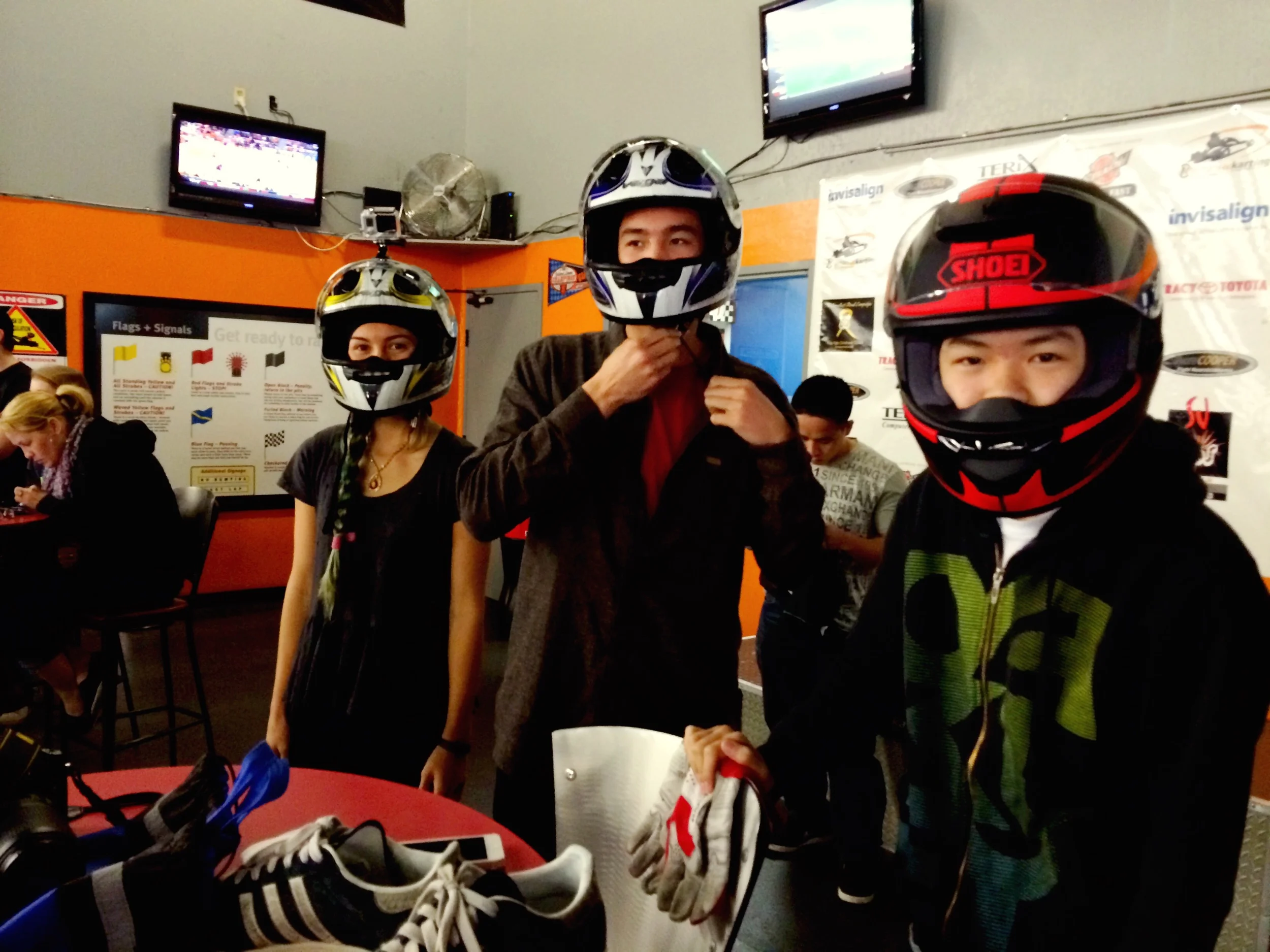 Karting with my cousins