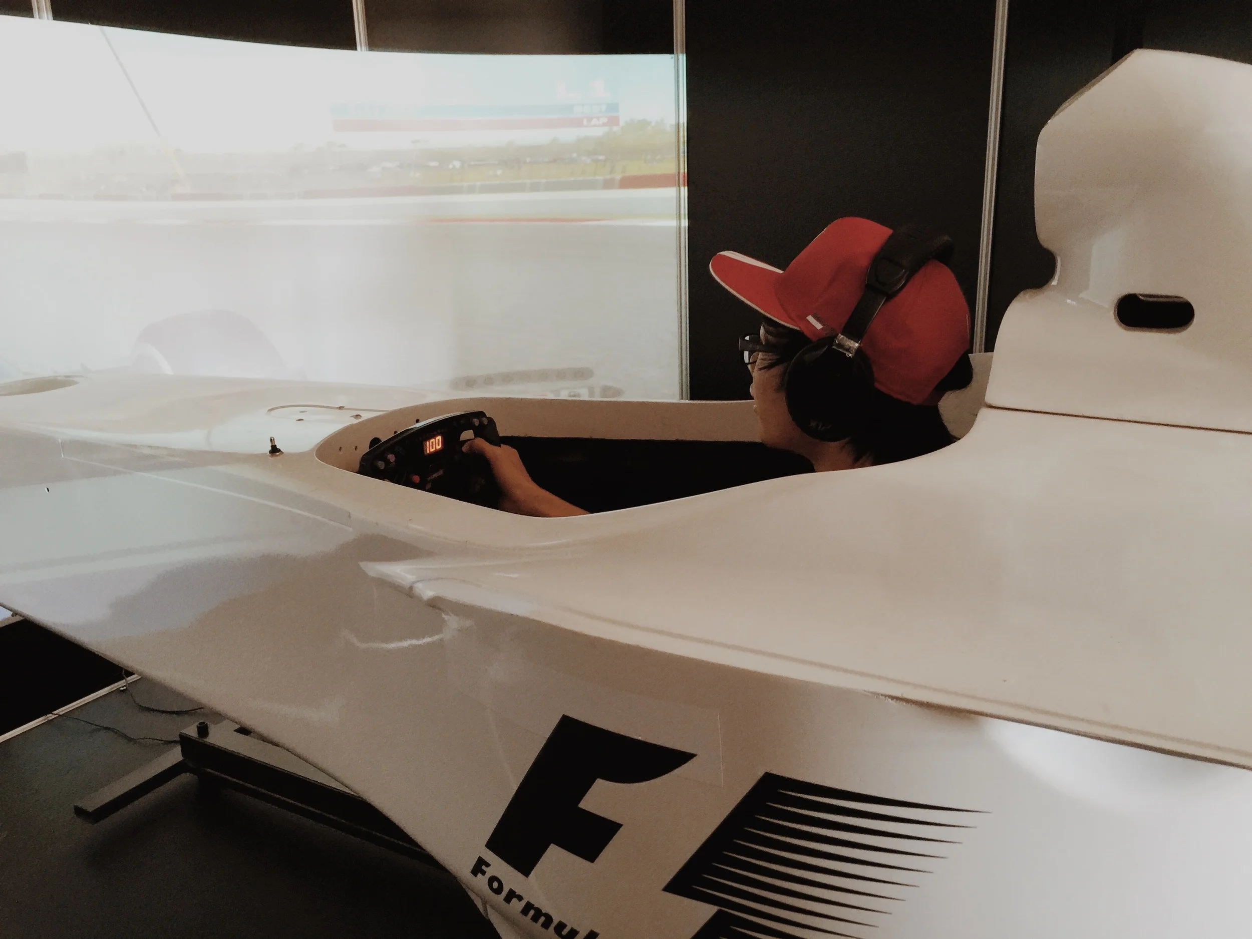 Got to try out the same motion simulator the pros use at the F1 USGP in Austin.