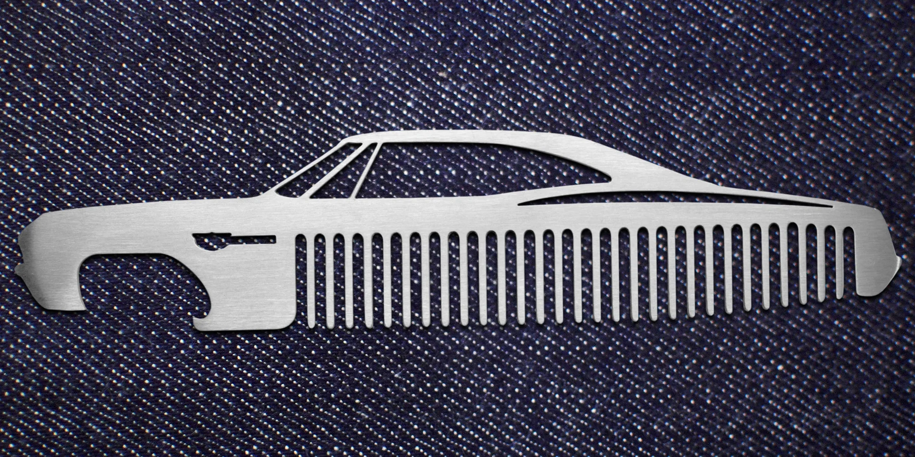 SEVEN AND EIGHT COMB / BOTTLE OPENER — BLVD CHROMB
